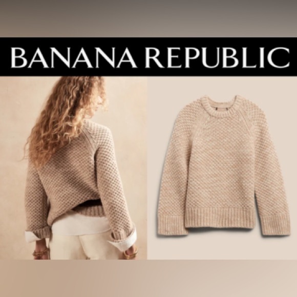 100% extra fine Merino Wool Banana Republic Sweater - Picture 5 of 7
